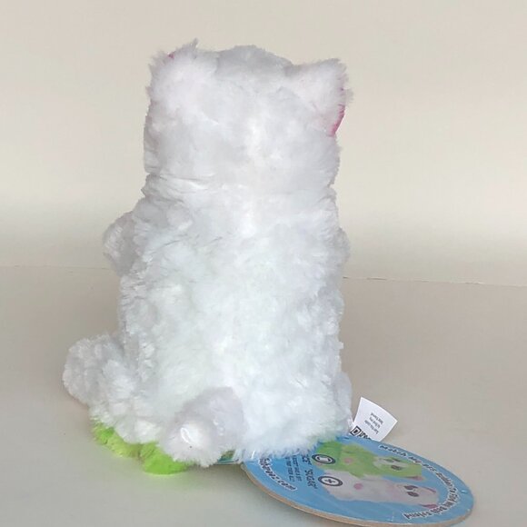 🔥3 For $20🔥New w/Tag Cat Green/White Reversible Plush Switch-A-Rooz 8" (20cm) - Picture 15 of 15